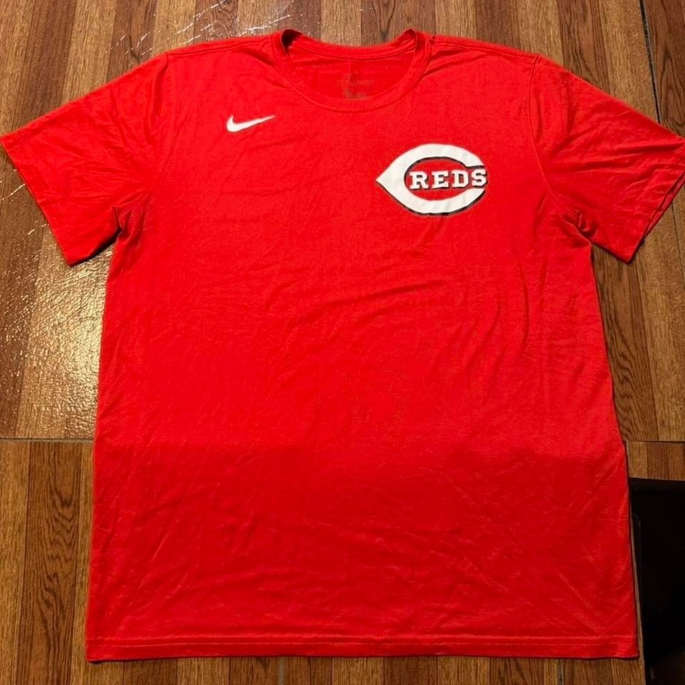 Nike Cincinnati Reds Dri-Fit Tech Retro Sportswear Running Train Shirt Fits M